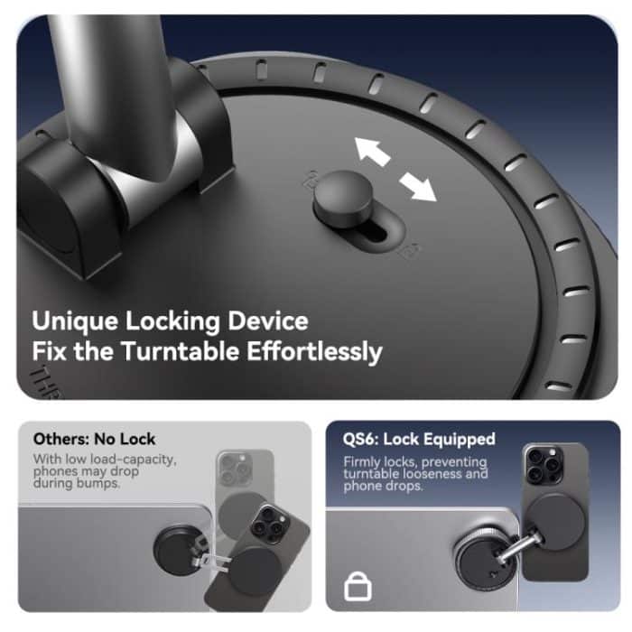 ROCK Q16 RPH1016 Car Electric Vacuum Suction Cup Magnetic Phone Holder, Q16 RPH1016 – Bild 6