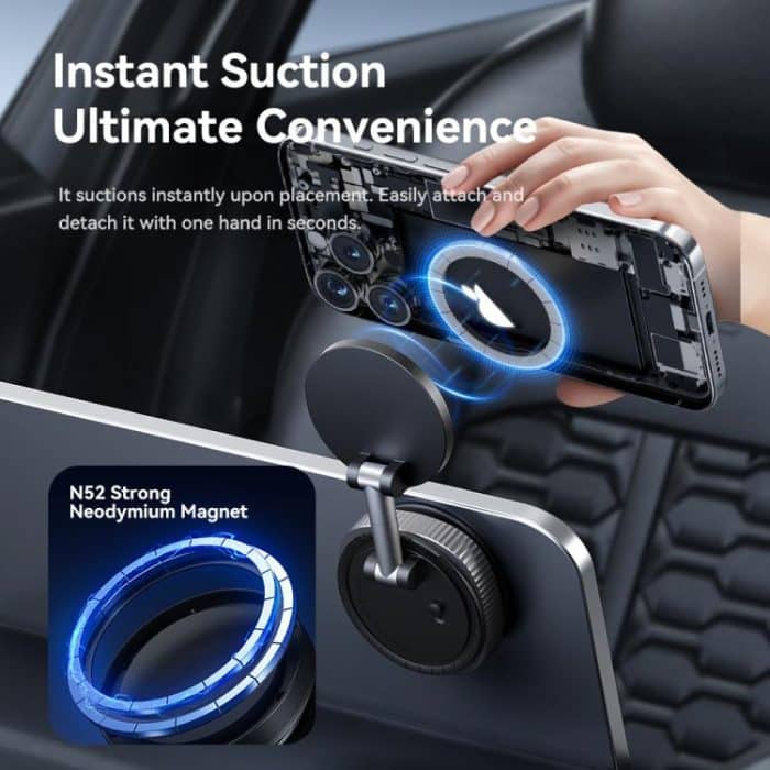 ROCK Q16 RPH1016 Car Electric Vacuum Suction Cup Magnetic Phone Holder, Q16 RPH1016 – Bild 10