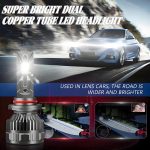 2pcs/Pack 50W 6000LM 6000K Car Double Copper Tube LED Headlight Bulb, 9005, 9006, H1, H4, H7, H11 – Bild 6