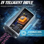 2pcs/Pack 50W 6000LM 6000K Car Double Copper Tube LED Headlight Bulb, 9005, 9006, H1, H4, H7, H11 – Bild 7