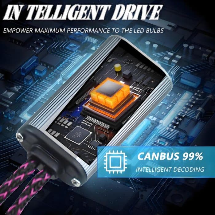 2pcs/Pack 50W 6000LM 6000K Car Double Copper Tube LED Headlight Bulb, 9005, 9006, H1, H4, H7, H11 – Bild 7