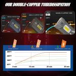 2pcs/Pack 50W 6000LM 6000K Car Double Copper Tube LED Headlight Bulb, 9005, 9006, H1, H4, H7, H11 – Bild 9