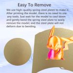 3D Printer Build Plate Spring Steel Sheet For ANYCUBIC 268x256mm, Gold / PEI Coating, Black / PEI Coating, PEI Coating + PET Carbon Fiber Film, PEI Coating + PEO Diamond Film, PEI Coating + PEY Starry Film, PEI Coating + PEI Film... – Bild 5