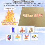 3D Printer Build Plate Spring Steel Sheet For ANYCUBIC 268x256mm, Gold / PEI Coating, Black / PEI Coating, PEI Coating + PET Carbon Fiber Film, PEI Coating + PEO Diamond Film, PEI Coating + PEY Starry Film, PEI Coating + PEI Film... – Bild 6