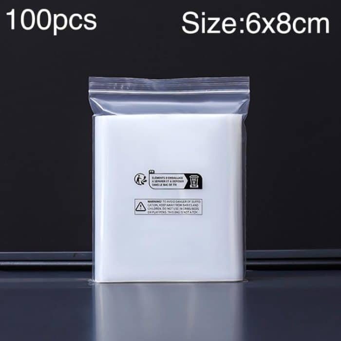 EDA008035301.jpg 100pcs Double Layer Environmental Label Warning Printed Ziplock Bag, 6 x 8cm 8 Wire, 6 x 8cm 12 Wire, 7 x 10cm 8 Wire, 7 x 10cm 10 Wire, 7 x 10cm 12 Wire, 8 x 9.5cm 12 Wire, 8 x 10cm 12 Wire, 8 x 12cm 8 Wire, 8 x 12cm 10 Wire, 8 x 12cm 12 Wire... – Bild 1
