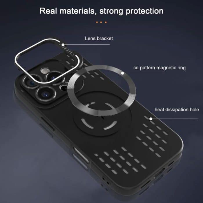 Lens Holder MagSafe Cooling Phone Case, For iPhone 14 Plus, For iPhone 14, For iPhone 14 Pro, For iPhone 14 Pro Max – Bild 2
