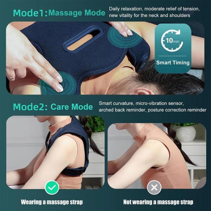 WG-HC-56001 Electric Shoulder Neck Massage Belt Back Correction Belt – Bild 6
