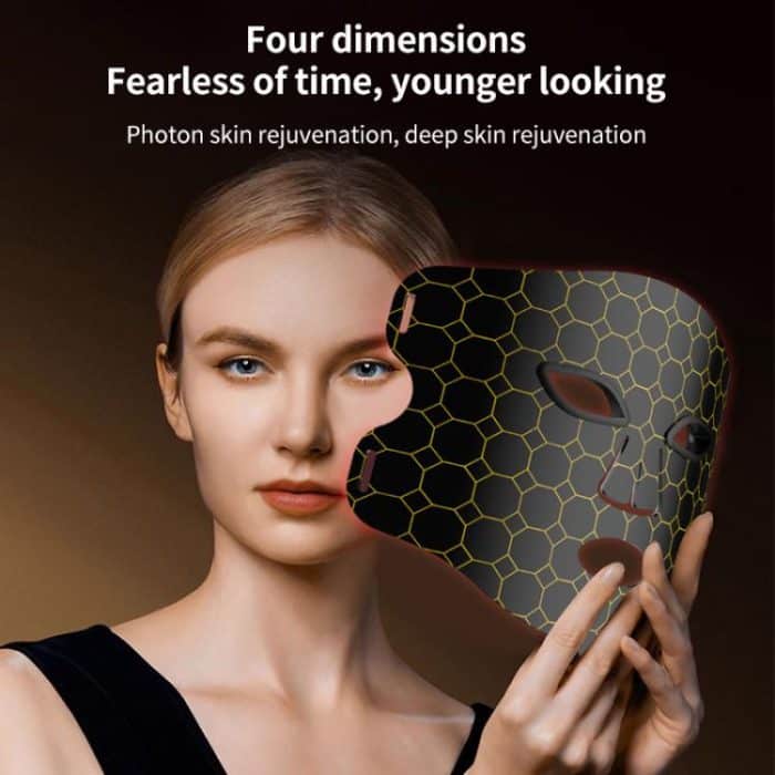 WG-B-M03 Vibration Massage Photon Mask Photon Rejuvenation Facial Beauty Device, EU Plug, US Plug, UK Plug – Bild 6