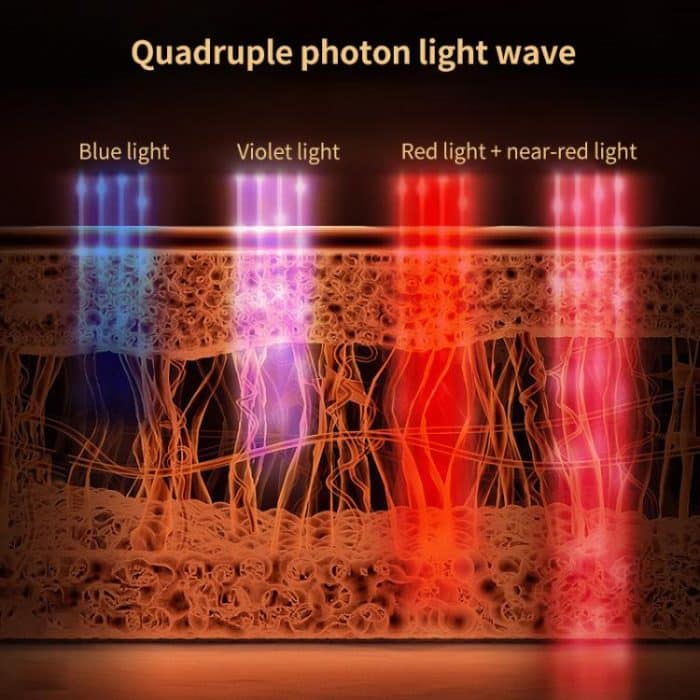 WG-B-M03 Vibration Massage Photon Mask Photon Rejuvenation Facial Beauty Device, EU Plug, US Plug, UK Plug – Bild 8