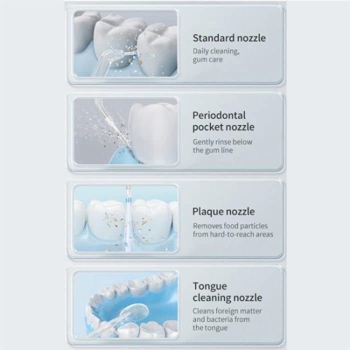 WF-B309 Retractable Electric Water Flosser Portable Oral Irrigator, 190ml Water Tank, WF-B309 – Bild 6