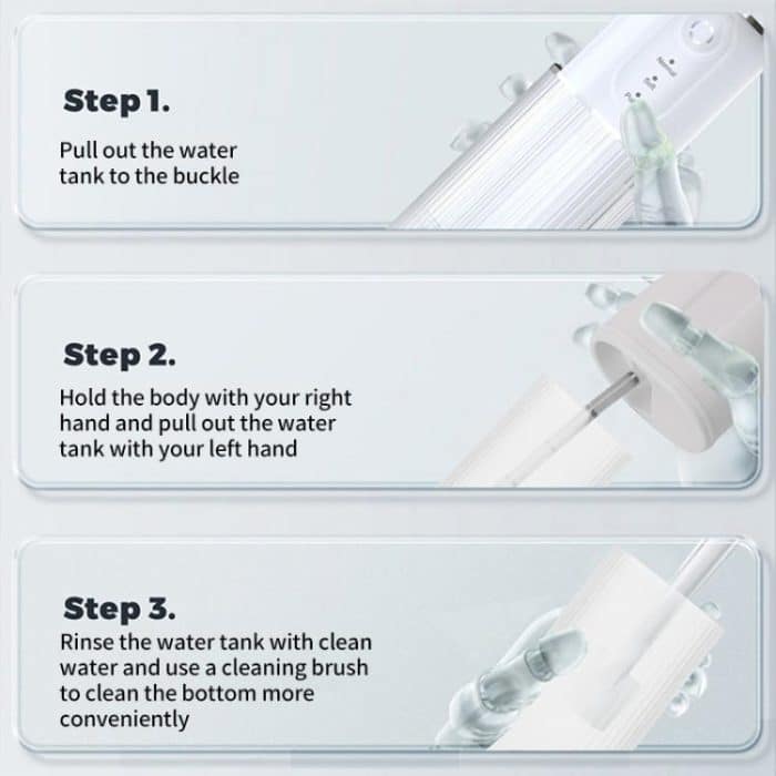 WF-B309 Retractable Electric Water Flosser Portable Oral Irrigator, 190ml Water Tank, WF-B309 – Bild 10