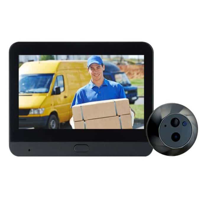 EDA008051601A.jpg ESCAM C88 4.3 inch 1080P PIR Digital Door Viewer WiFi Video Doorbell Support Night Vision, Two-way Audio, C88 – Bild 1