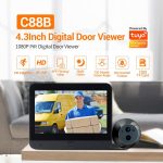 ESCAM C88 4.3 inch 1080P PIR Digital Door Viewer WiFi Video Doorbell Support Night Vision, Two-way Audio, C88 – Bild 2