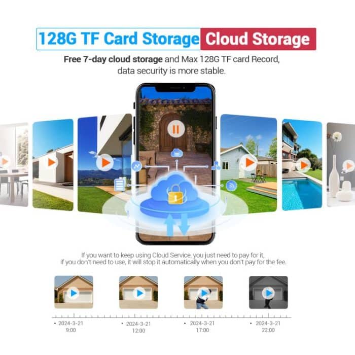 ESCAM C88 4.3 inch 1080P PIR Digital Door Viewer WiFi Video Doorbell Support Night Vision, Two-way Audio, C88 – Bild 11