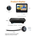 ESCAM C88 4.3 inch 1080P PIR Digital Door Viewer WiFi Video Doorbell Support Night Vision, Two-way Audio, C88 – Bild 12