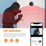 ESCAM C88 4.3 inch 1080P PIR Digital Door Viewer WiFi Video Doorbell Support Night Vision, Two-way Audio, C88 – Bild 7