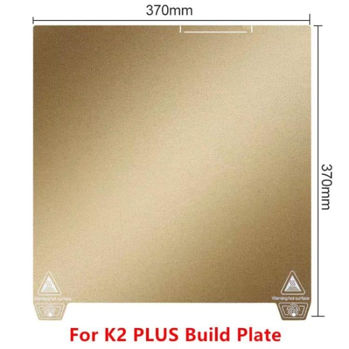 3D Printer Build Plate Spring Steel Sheet For Creality K2 Plus, Gold / Single-sided PEI Coating, Black / Single-sided PEI Coating, Gold / Double-sided PEI Coating, Black / Double-sided PEI Coating – Bild 2