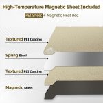 3D Printer Build Plate Spring Steel Sheet For Creality K2 Plus, Gold / Single-sided PEI Coating, Black / Single-sided PEI Coating, Gold / Double-sided PEI Coating, Black / Double-sided PEI Coating – Bild 5