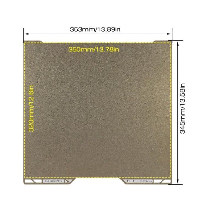 3D Printer Build Plate Spring Steel Sheet For Bambu Lab H2D, Build Plate – Bild 2