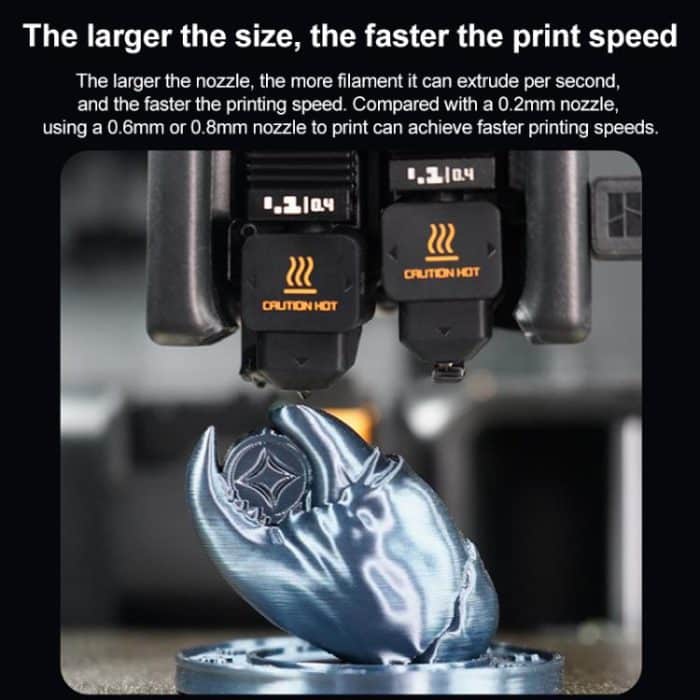 3D Printer Removable Nozzle Hot End For Bambu Lab H2D, 0.2mm Stainless Steel, 0.4mm Hardened Steel, 0.6mm Hardened Steel, 0.8mm Hardened Steel – Bild 7