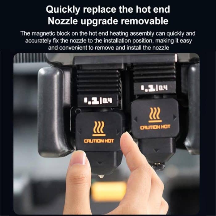 3D Printer Removable Nozzle Hot End For Bambu Lab H2D, 0.2mm Stainless Steel, 0.4mm Hardened Steel, 0.6mm Hardened Steel, 0.8mm Hardened Steel – Bild 9