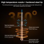 0.4mm Removable Steel Nozzle 3D Printer Part, For Creality K2 / Hi – Bild 6