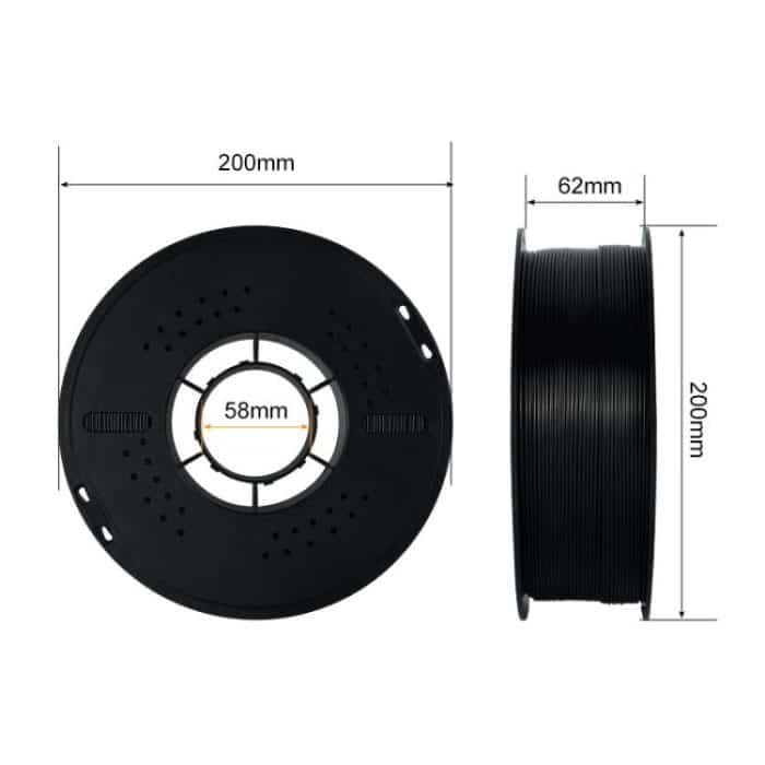 ASA Filament Carbon Fiber 1.75mm / 1kg for 3D Printer – Bild 3