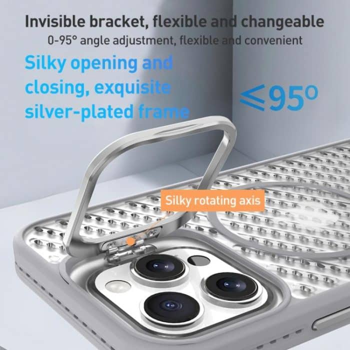 O-Shape Hollow Cooling Lens Holder MagSafe Phone Case, For iPhone 15, For iPhone 14 Plus, For iPhone 14, For iPhone 14 Pro – Bild 3