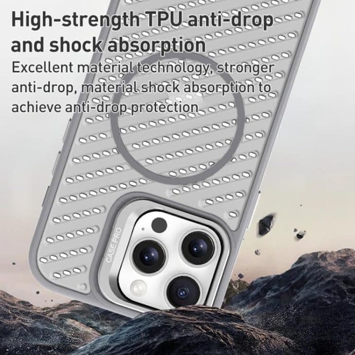 O-Shape Hollow Cooling Lens Holder MagSafe Phone Case, For iPhone 15, For iPhone 14 Plus, For iPhone 14, For iPhone 14 Pro – Bild 5