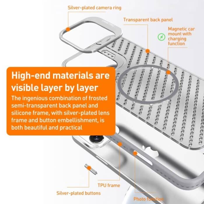 O-Shape Hollow Cooling Lens Holder MagSafe Phone Case, For iPhone 14 Pro Max, For iPhone 13 Pro Max, For iPhone 13 Pro, For iPhone 13 – Bild 6