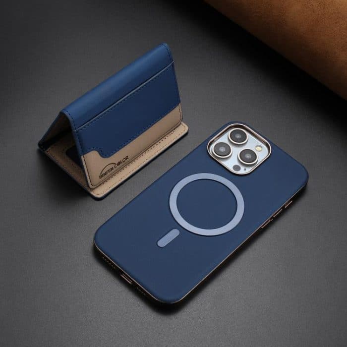 Colour Matching Horizontal Magnetic Card Bag RFID MagSafe Phone Case, For iPhone 15 Pro Max, For iPhone 15 Pro, For iPhone 15 Plus, For iPhone 15 – Bild 7