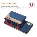 Colour Matching Horizontal Magnetic Card Bag RFID MagSafe Phone Case, For iPhone XR, For iPhone 8 Plus / 7 Plus, For iPhone 8 / 7 / 6 – Bild 2