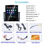 9,7 Zoll vertikaler Bildschirm 2.5D Glas Auto Android Universal Player Navigator MP5 Integrierte Maschinenunterstützung Telefonverbindung / GPS / FM / Lenkradsteuerung – Bild 16