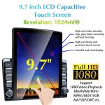9,7 Zoll vertikaler Bildschirm 2.5D Glas Auto Android Universal Player Navigator MP5 Integrierte Maschinenunterstützung Telefonverbindung / GPS / FM / Lenkradsteuerung – Bild 7