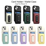 Sliding Card Holder Integrated Phone Case with Kickstand, For iPhone 15, For iPhone 14 / 13 – Bild 2