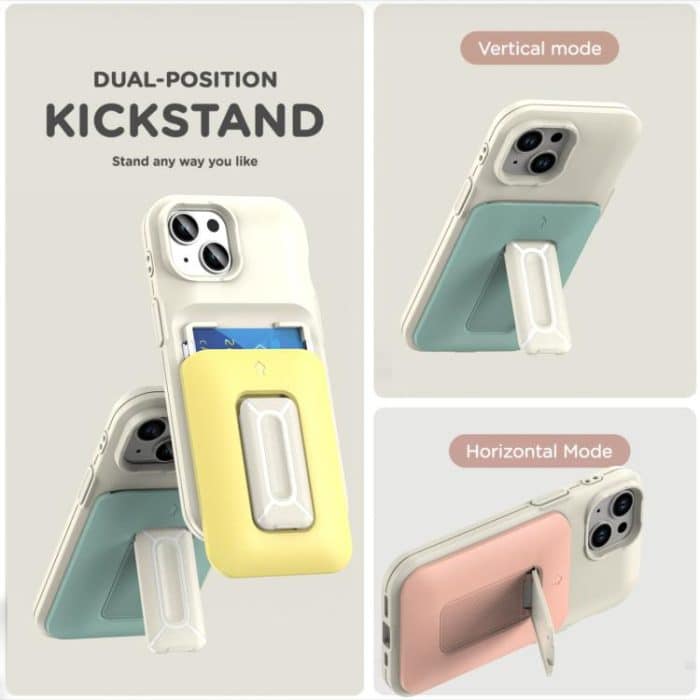 Sliding Card Holder Integrated Phone Case with Kickstand, For iPhone 15, For iPhone 14 / 13 – Bild 6