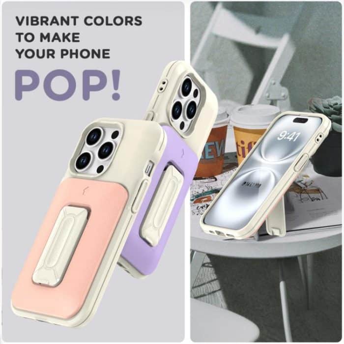 Sliding Card Holder Integrated Phone Case with Kickstand, For iPhone 14 Pro, For iPhone 14 Pro Max – Bild 7