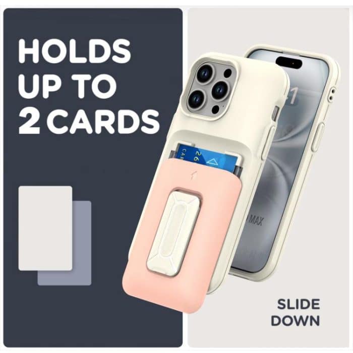 Sliding Card Holder Integrated Phone Case with Kickstand, For iPhone 13 Pro Max, For iPhone 13 Pro – Bild 5