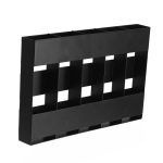 Five-grid Straw Cutlery Metal Storage Rack Kitchen Organizer, without Soft Magnetic Sheet, with 12pcs Soft Magnetic Sheet – Bild 3