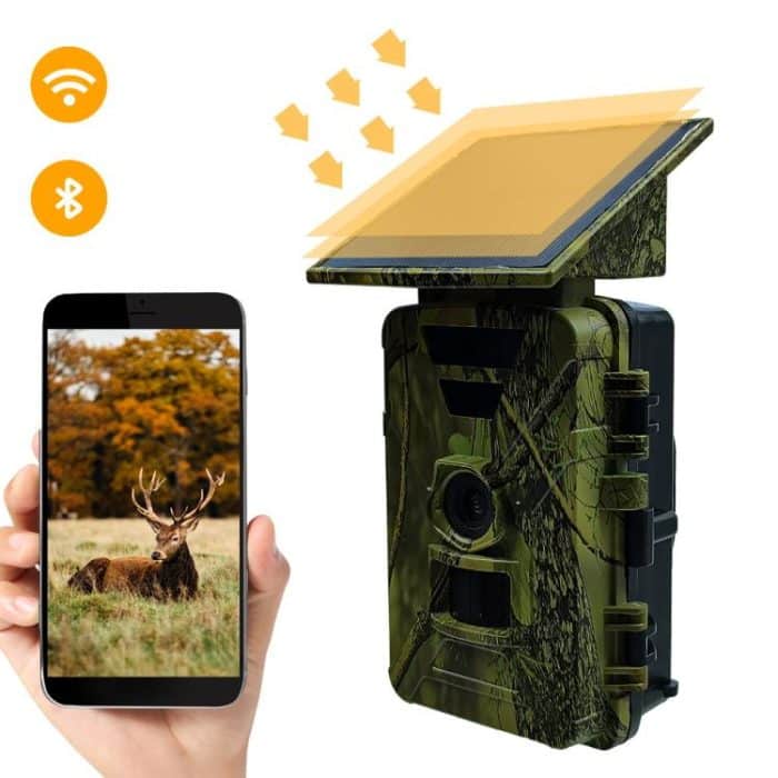 PR903G EU Version 5K HD Night Vision Infrared Hunting Camera with Solar Panel, PR903G US Version – Bild 2