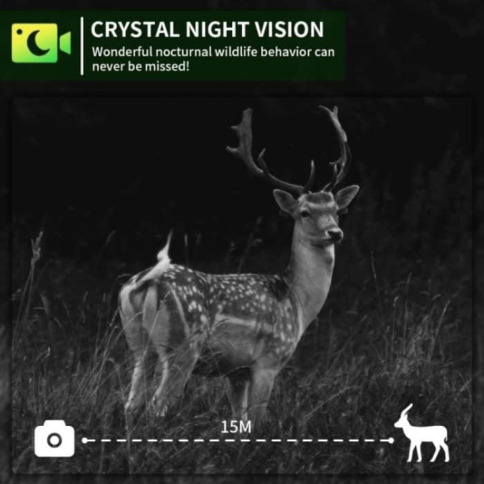 PR903G EU Version 5K HD Night Vision Infrared Hunting Camera with Solar Panel, PR903G US Version – Bild 7