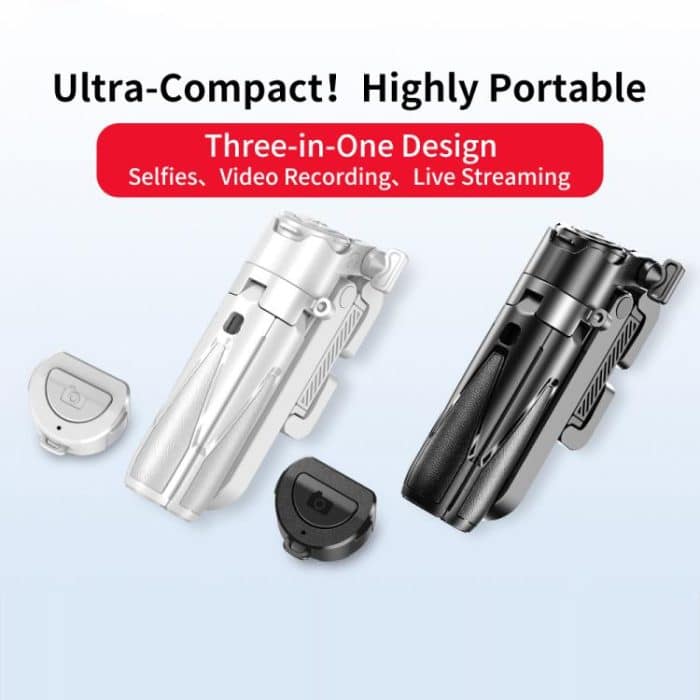 FUNSNAP P15 mini Portable Mini BT Handle Phone Selfie Stick Live Streaming Stand – Bild 2
