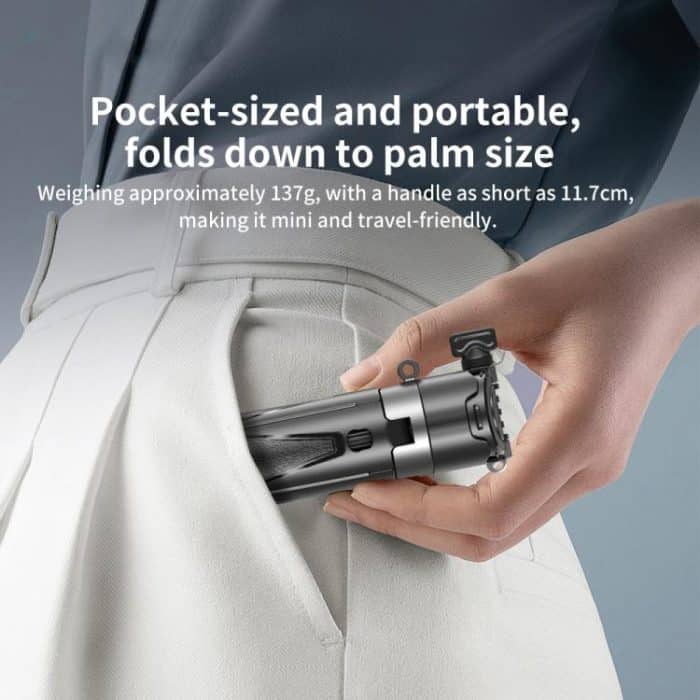 FUNSNAP P15 mini Portable Mini BT Handle Phone Selfie Stick Live Streaming Stand – Bild 4