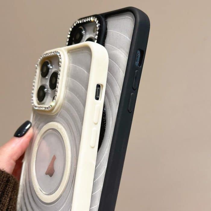 Diamond Lens Frame MagSafe Wave Texture Clear Phone Case, For iPhone 12, For iPhone 12 Pro Max, For iPhone 12 Pro, For iPhone 11 – Bild 4