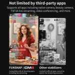 FUNSNAP CM8 Smartphone Stabilizer Foldable 3-axis Anti-shake Vlog Shooting Gimbal, Basic Version, AI Version – Bild 3