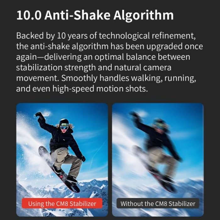 FUNSNAP CM8 Smartphone Stabilizer Foldable 3-axis Anti-shake Vlog Shooting Gimbal, Basic Version, AI Version – Bild 8