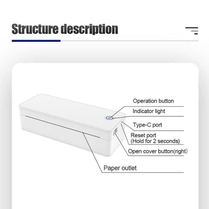 A401 Portable A4 Thermal Printer Educational Tattoo Printer, A401 – Bild 11