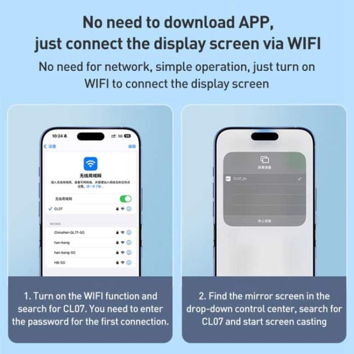 FUNSNAP CL07 Smart Screen-casting Selfie Stick Anti-shake Tripod, CL07 – Bild 8