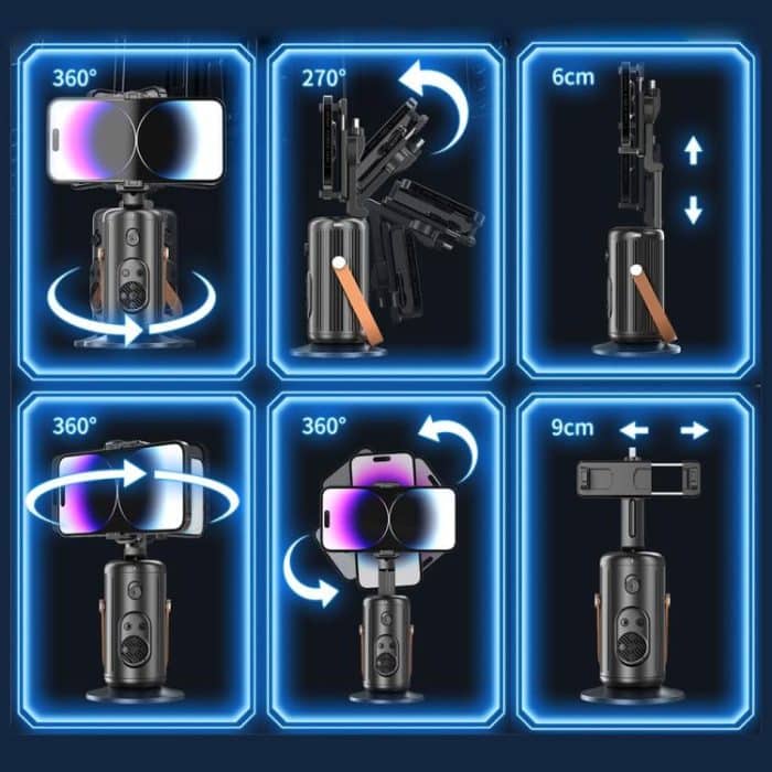 FUNSNAP Q04 Desktop Al Smart Instant Tracking PTZ Bracket, Q04 – Bild 7