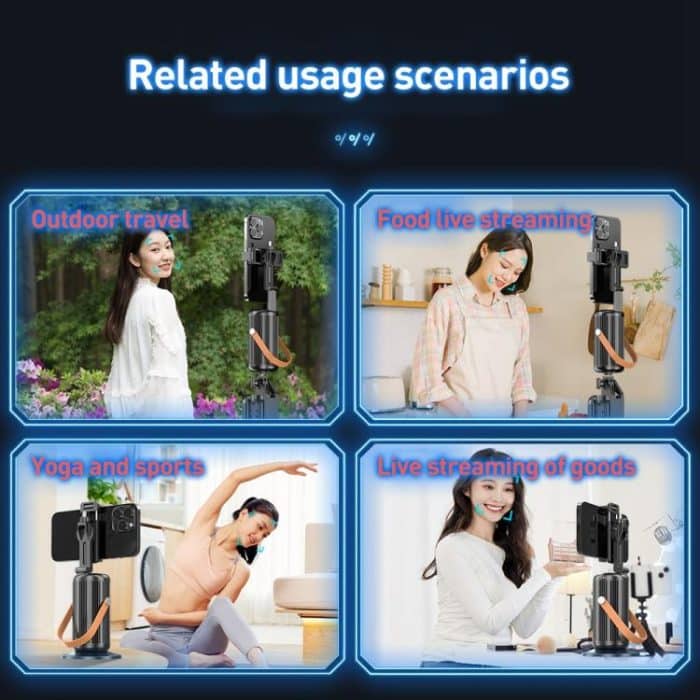 FUNSNAP Q04 Desktop Al Smart Instant Tracking PTZ Bracket, Q04 – Bild 10